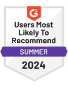 G2 Users Recommend Summer 2024